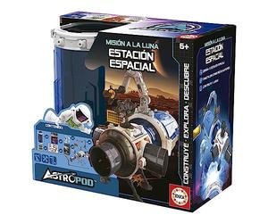 Educa - Missione alla Luna - Stazione spaziale, costruisci e gioca collegando diverse capsule per far crescere la stazione spaziale; con oltre 31 pezzi; consigliato a partire dai 6 anni (41344)