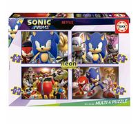 Puzzle luminosi Sonic Prime 4 in 1