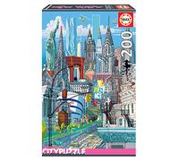 Educa - New York | Puzzle per bambini da 200 pezzi. Dimensioni approssimative una volta assemblato: 40 x 28 cm. Composto da pezzi grandi. Per bambini a partire da 6 anni (18472)