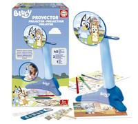 Educa - Proiettore Bluey, Realizza Disegni Bluey con Questo proiettore, Proiettore LED con 40 Diapositive, pastelli Colorati e Matita, dai 5 Anni (20109)