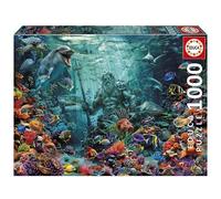 Educa - Puzzle da 1000 pezzi per adulti | Barriera corallina Poseidon. Include colla Fix Puzzle. Dimensioni: 68 x 48 cm. Dai 14 anni (20174)