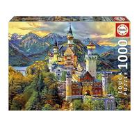 Educa Borrás Puzzle Neuschwanstein 1000 pezzi 68x48 cm con colla Fix 14+