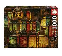 Educa - Puzzle 1000 pezzi Collage di Lanterne | Puzzle cultura asiatica | Misura 68x48 cm | Include colla Fix | Per adulti 14+ (19668)
