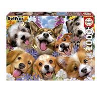 Educa - Puzzle di 1000 pezzi per adulti | Cuccioli di selfie, Howard Robinson. Misura: 68 x 48 cm. Include la colla Fix Puzzle. Da 14 anni (19931)