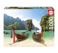Educa - Puzzle 1000 pezzi Isola di James Bond | Puzzle paesaggi esotici | Misura 68x48 cm | Include colla Fix | Per adulti 14+ (20283)