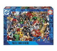Educa - Puzzle 1000 pezzi Justice League Extreme | Puzzle supereroi | Misura 68x48 cm | Include colla Fix | Per adulti 14+ (20267)