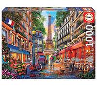 Educa - Puzzle 1000 pezzi Parigi, Dominic Davison | Puzzle città romantiche | Misura 68x48 cm | Include colla Fix | Per adulti 14+ (19019)