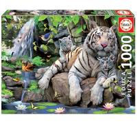 Educa - Puzzle Tigri bianche del Bengala - 1000 Pezzi