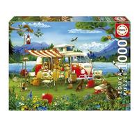 Educa - Puzzle di 1000 pezzi per adulti | Vacanze in campagna. Misura: 68 x 48 cm. Include la colla Fix Puzzle. Da 14 anni (19922)