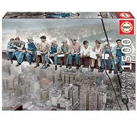 Educa - Puzzle 1500 Pezzi per Adulti | Pranzo in Cima al Grattacielo | 85 x 60 cm | Colla Fix Puzzle Inclusa | Da 14 Anni (16009)
