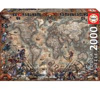 Educa Puzzle 2000 Pezzi Mappa Del Tesoro Dei Pirati 18008