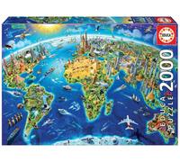 Educa Puzzle 2000 Pezzi Simboli Del Mondo 17129