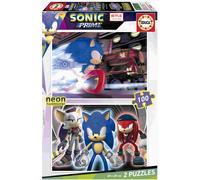 Educa - Puzzle 2x100 Neon sonici - 100 Pezzi