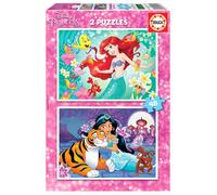 Educa - Puzzle 2x48 Ariel e Jasmin - 40-99 Pezzi