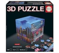Educa - Puzzle 3D NY Skyline Panorama | Puzzle Challenge Cube con 216 pezzi | Struttura| base assemblata coperta da 6 puzzle da 36 pezzi | Età 8+ (20335)
