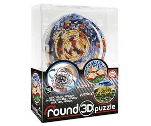 Educa - Puzzle 3D Round Puzzle. 2 Immagini di Elizabeth Sutton da risolvere. Visita te stesso e risolvi! 12,7 cm di diametro e 14 anelli concentrici. Puzzle di 8 Anni (19986)