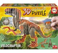 Puzzle Educa Velociraptor 3D 58 Pezzi