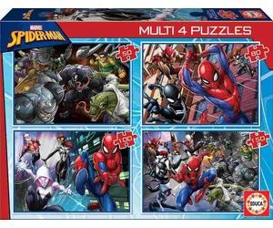 Educa - Puzzle 4x Puzzle Spiderman - 40-99 Pezzi