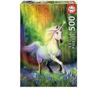Educa - Puzzle 500 pezzi per adulti | Chase L'arcobaleno, Anne Stokes. Pezzi perfettamente finiti e sicuri per i bambini. Misura montata: 34 x 48 cm. Include colla FIX Puzzle. Da 11 anni (18448)