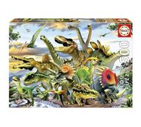 Educa - Puzzle 500 pezzi per adulti | Dinosauri. Puzzle di 500 pezzi. Pezzi perfettamente finiti e sicuri per i bambini. Misura montata: 34 x 48 cm. Include colla fix Puzzle. Da 11 anni (17961)