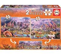 Puzzle panoramico animali selvaggi