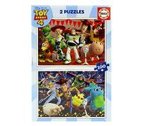 Educa - Puzzle Bambini Disney Pixar Toy Story 4 | 2 Puzzle da 100 Pezzi | 40 x 28 cm | Dai 6 Anni (18107)