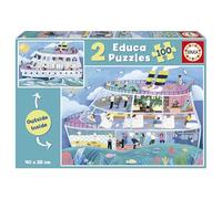 Educa - Puzzle Barca | 2x100 pezzi Puzzle Set | Interno Esterno, Puzzle Bambini | dai 6 anni (19958)