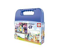 Educa - Puzzle Bluey | Set di 2 Puzzle per Bambini bluey con 20 pezzi presentati in una bellissima valigetta di plastica.