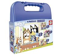 Educa - Puzzle Bluey | Set di 4 Puzzle Progressivi per Bambini da 12 a 25 Pezzi | Consigliato per Bambini dai 3 Anni (19830)