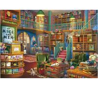 Educa - Puzzle di 1000 pezzi per adulti | Biblioteca. Misura: 68 x 48 cm. Include la colla Fix Puzzle. Da 14 anni (19925)