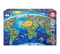 Educa - Puzzle Simboli del mondo in miniatura - 1000 Pezzi