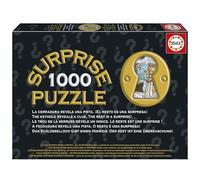 Educa - Puzzle da 1000 pezzi per adulti | Puzzle Surprise Nights Tavola Rotonda. Il lucchetto rivela un indizio. Il resto è una sorpresa! Dai 14 anni in su (20396)