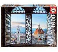 Educa - Puzzle da 1000 pezzi per adulti | Visite su Firenze, Italia. Dimensioni: 68 x 48 cm. Include la colla del puzzle FIX. Consigliato a partire dai 14 anni (18460)