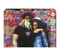 Educa - Puzzle da 1500 pezzi per adulti | Leo e Lisa, TV Boy. Include colla Fix Puzzle. Dimensioni: 85x60 cm. Dai 14 anni (20181)