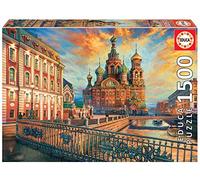Educa - Puzzle da 1500 pezzi per adulti | San Pietroburgo. Misura: 85 x 60 cm. Include colla FIX puzzle. Consigliato a partire dai 14 anni (18501)
