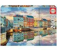 Puzzle tramonto sul porto di Copenhagen 2000 pezzi