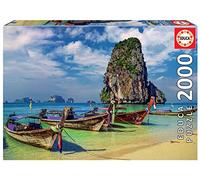 Educa - Puzzle da 2000 pezzi per adulti | Krabi, Tailandia. Misura approssimativa assemblato: 96 x 68 cm. Include colla FIX puzzle. Da 14 anni (18007)