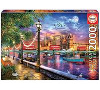 Educa - Puzzle da 2000 pezzi per adulti | Tramonto a Londra | Misura approssimativa assemblato: 96 x 68 cm | Da 14 anni (19046)