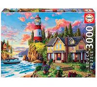 Educa - Puzzle da 3000 pezzi per adulti | Lighthouse Landscape. Misura: 120 x 85 cm. Include servizio pezzi mancanti. Consigliato a partire dai 14 anni (18507)