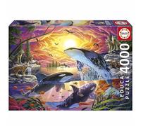 Educa Orcas And Wolves Puzzle 4000 Pieces Multicolor Bambini