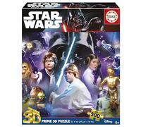 Educa - Puzzle da 500 pezzi con effetto 3D lenticolare | Star Wars Classic 3D Lenticular Puzzle ragazzi e ragazze a partire da 7 8 9 anni (20052)