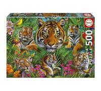 Puzzle tigri nella giungla 500 pezzi