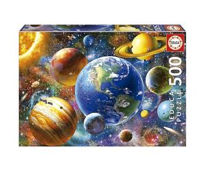 Educa - Puzzle da 500 pezzi per adulti e bambini | Sistema solare | Misura : 34 x 48 cm | Consigliato a partire dai 14 anni (18449)