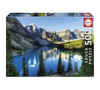 Educa - Puzzle da 500 pezzi per adulti | Il lago in Alberta. Include colla Fix Puzzle. Dimensioni: 48 x 34 cm. Da 11 anni (20281)