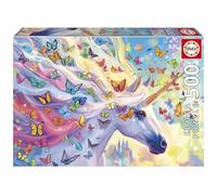Educa - Puzzle da 500 pezzi per adulti | Unicorno arcobaleno. Include colla Fix Puzzle. Dimensioni: 48 x 34 cm. Da 11 anni (20254)