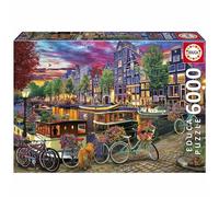 Educa - Puzzle da 6000 pezzi per adulti | 6000 In bicicletta ad Amsterdam. Include il servizio parti smarrite. Misure: 156 x 107 cm. Dai 14 anni (20330)