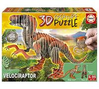Puzzle Educa Velociraptor 3D 58 Pezzi