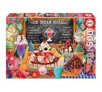 Educa - Puzzle da 500 pezzi per adulti | Gelateria. Include colla Fix Puzzle. Dimensioni: 48 x 34 cm. A partire da 11 anni (20251)