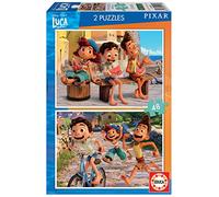 Educa - Puzzle di cartone con 48 pezzi per bambini | Luca Disney. Set di 2 puzzle da 48 pezzi ciascunodoppio divertimento. Dimensioni del puzzle: 28 x 20 cm. A partire dai 3 anni (19180)