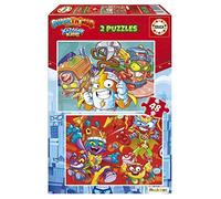 Educa - Puzzle di cartone con 48 pezzi per bambini | Superthings. Set di 2 puzzle da 48 pezzi ciascuno, doppio divertimento. Dimensioni del puzzle: 28 x 20 cm. A partire dai 3 anni (19204)